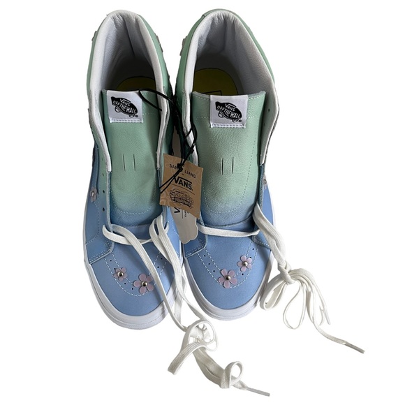 Vans x SpongeBob Sandy Cheeks Liang SK8-Hi Blue Flower Hi Top Sneakers Mens 11 - Picture 10 of 11